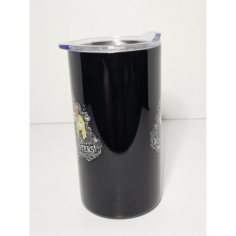 Disney Hocus Pocus Stainless Steel Travel Mug Tumbler Gather Round Sisters Cup